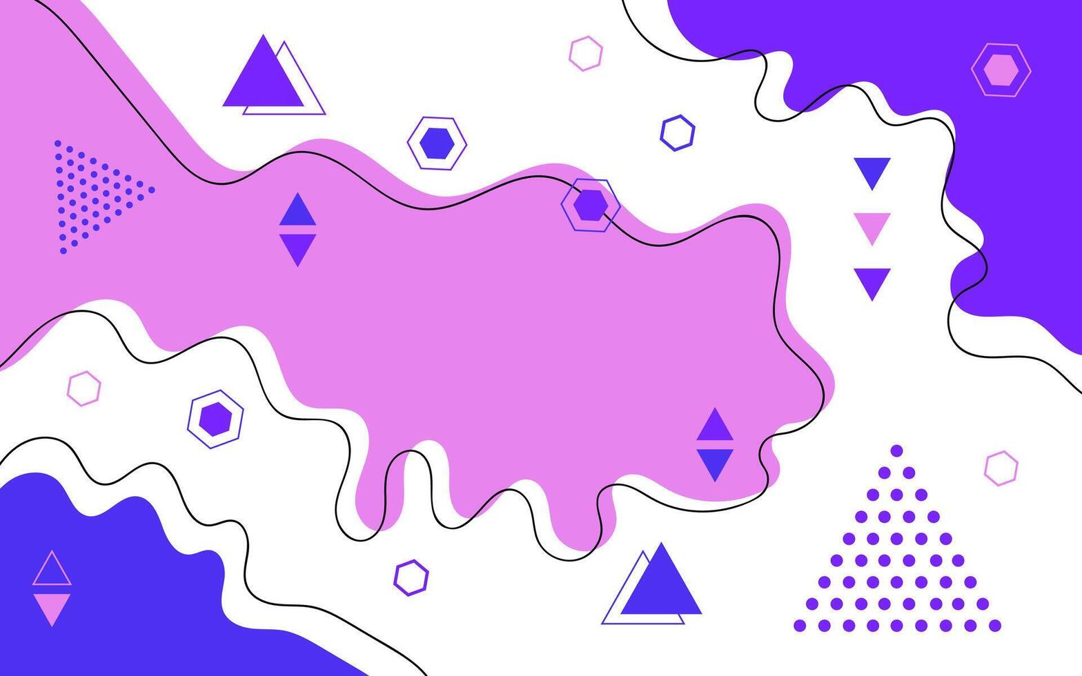 Modern abstract background in memphis style vector