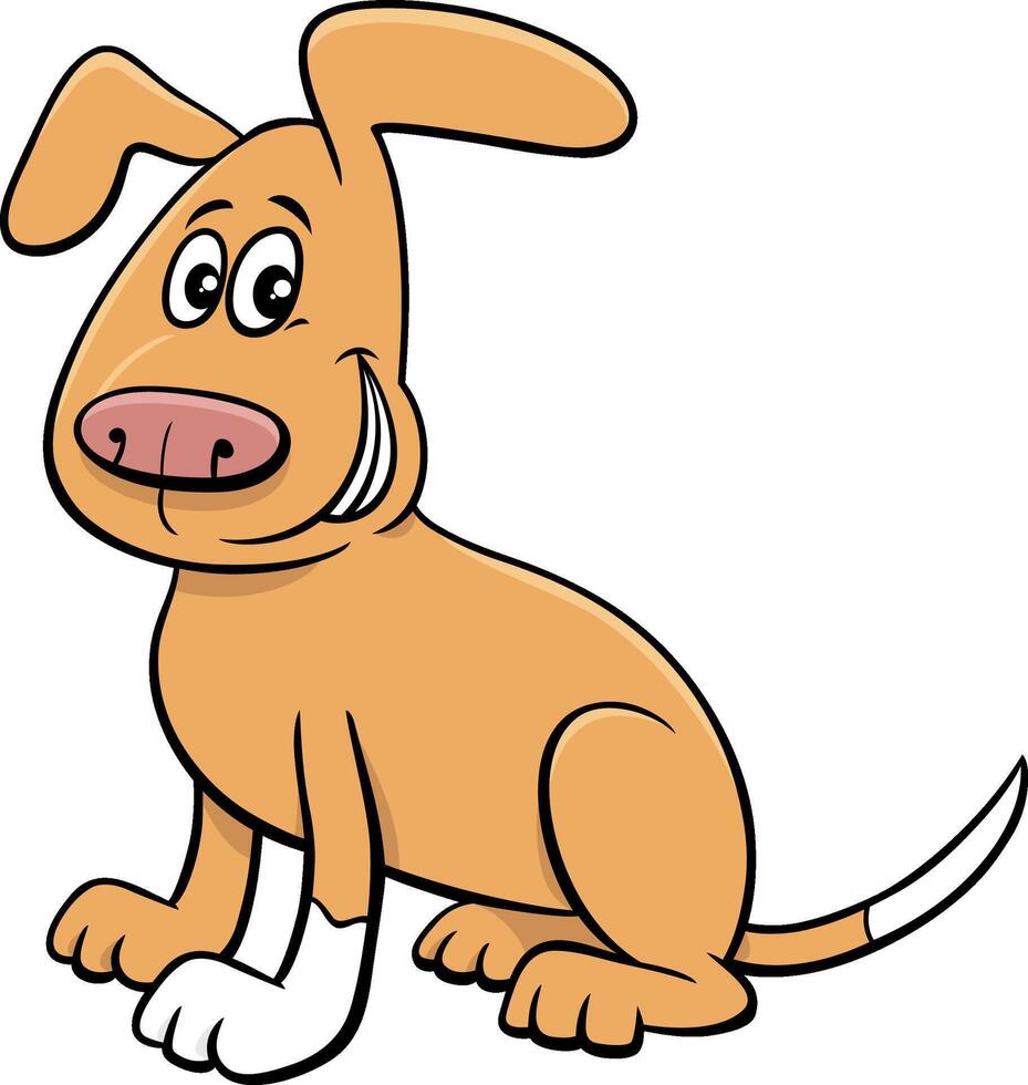 cartoon spotted dog comic animal character vector