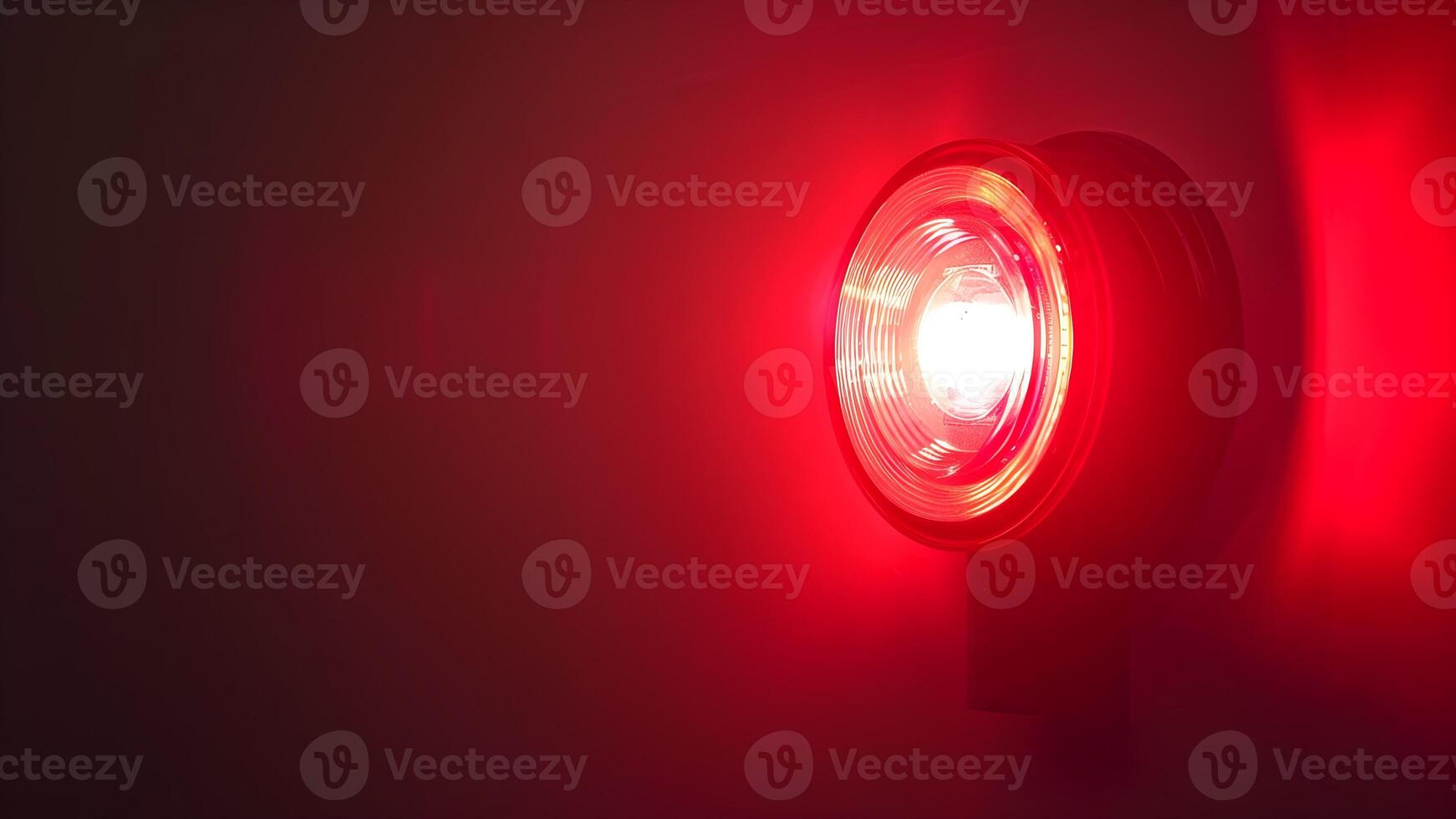 red light on a dark background photo