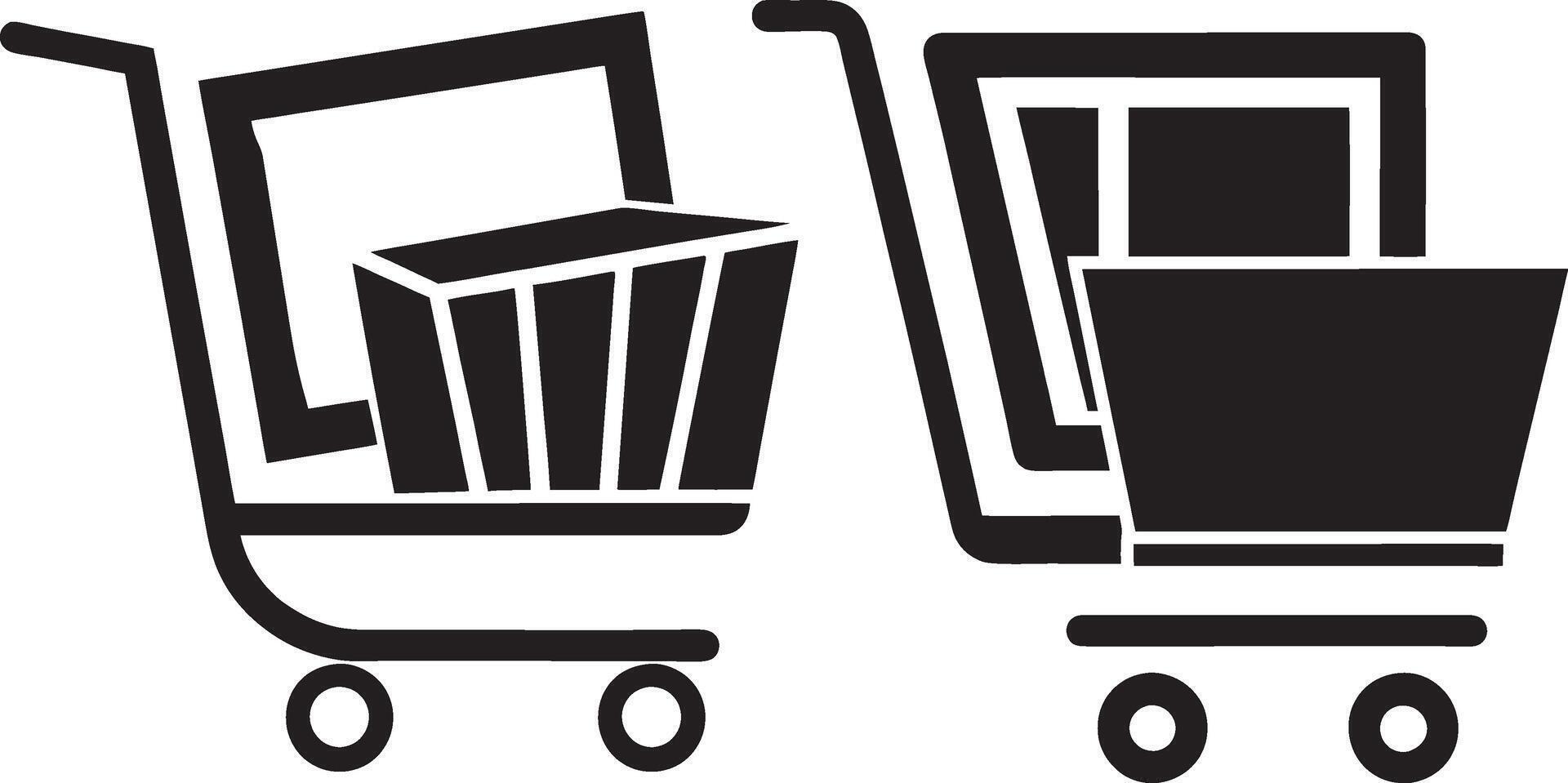 shopping cart icon vector