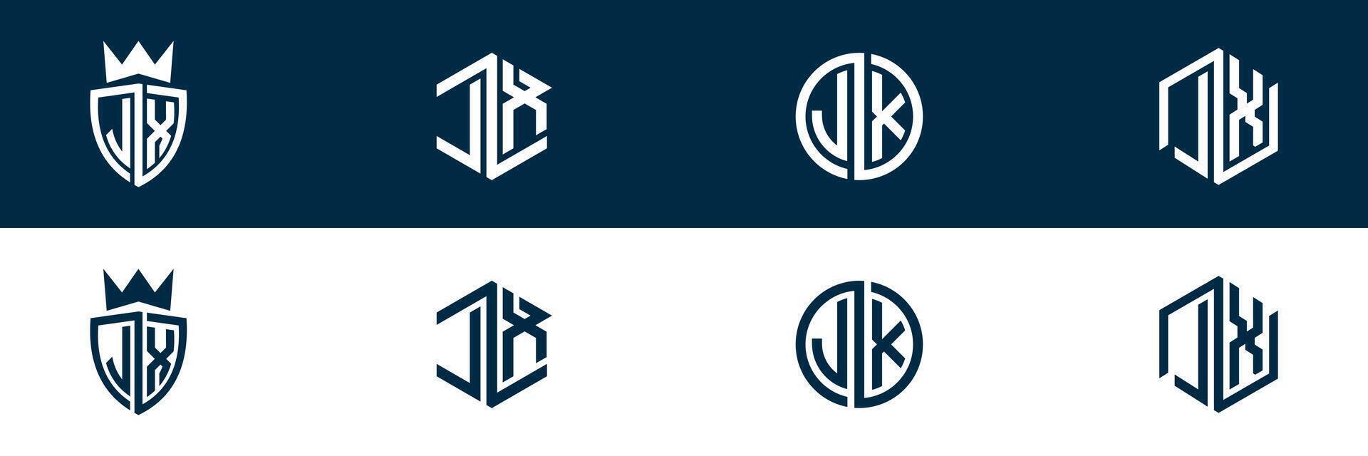 Modern letter LX XL logo design vector
