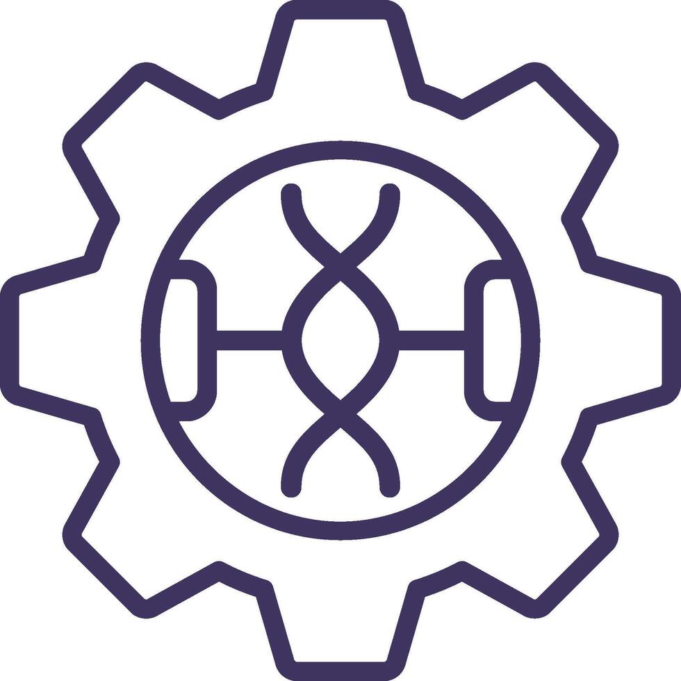 Genetic Engineering Icon Element For Design vector