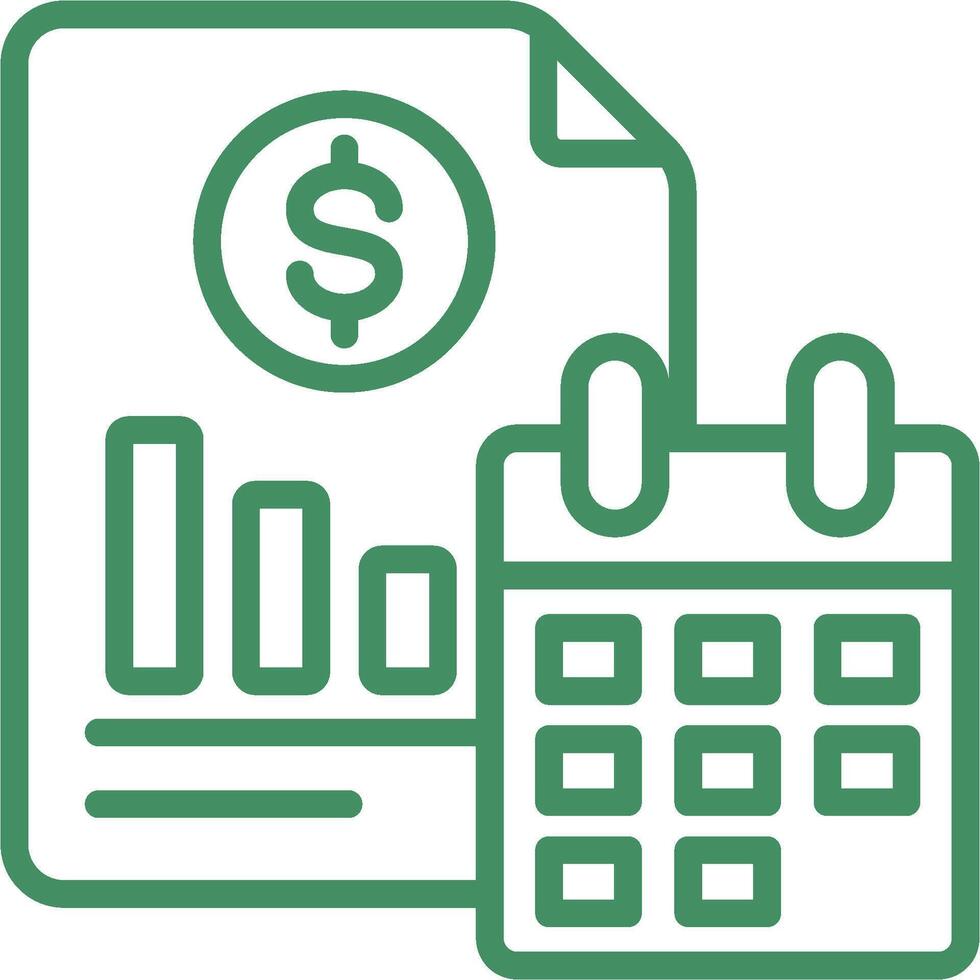 Financial Planning Icon Element For Design vector