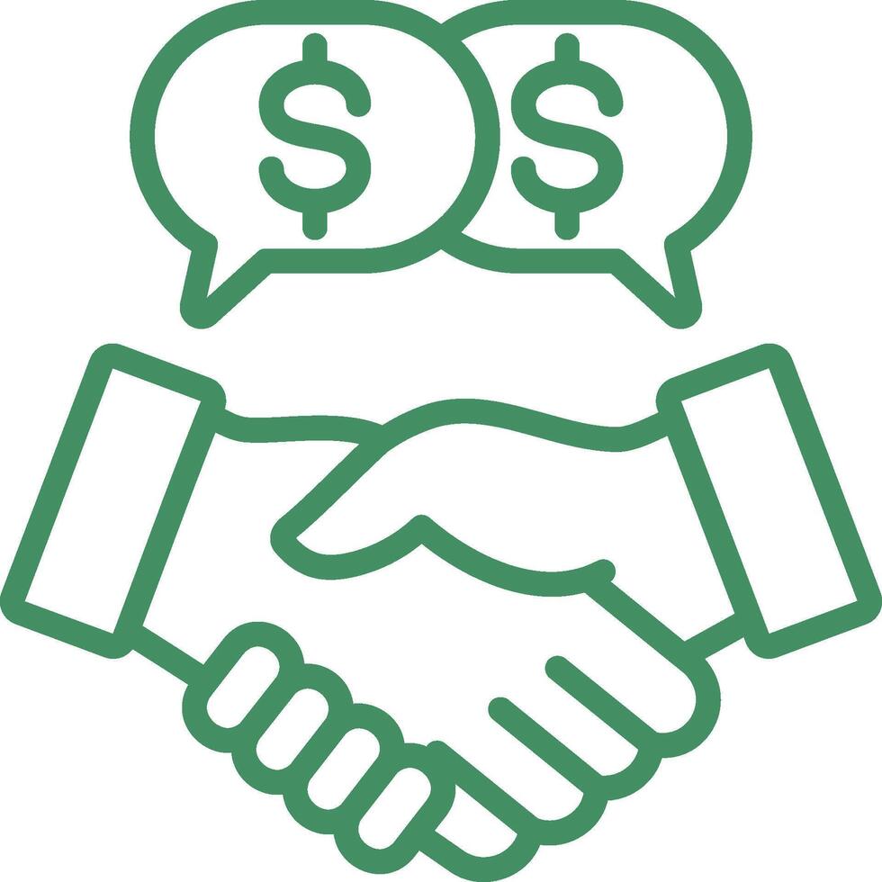 Negotiation Icon Element For Design vector