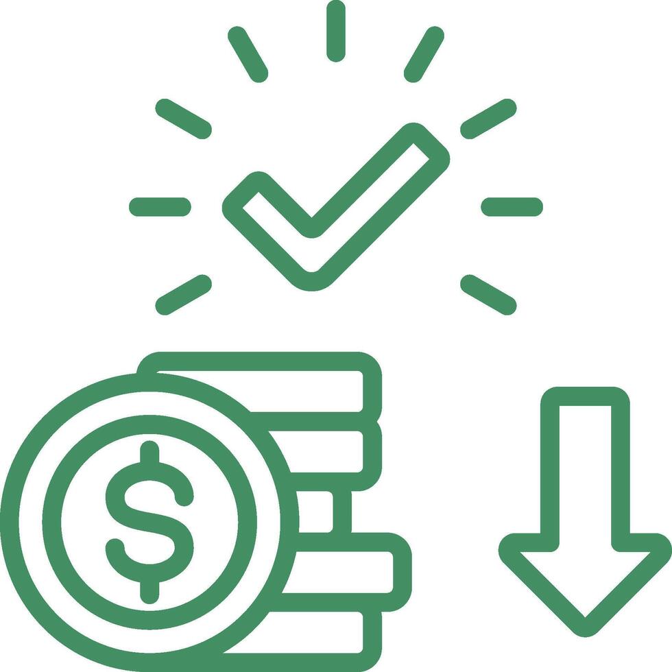 Cost Icon Element For Design vector