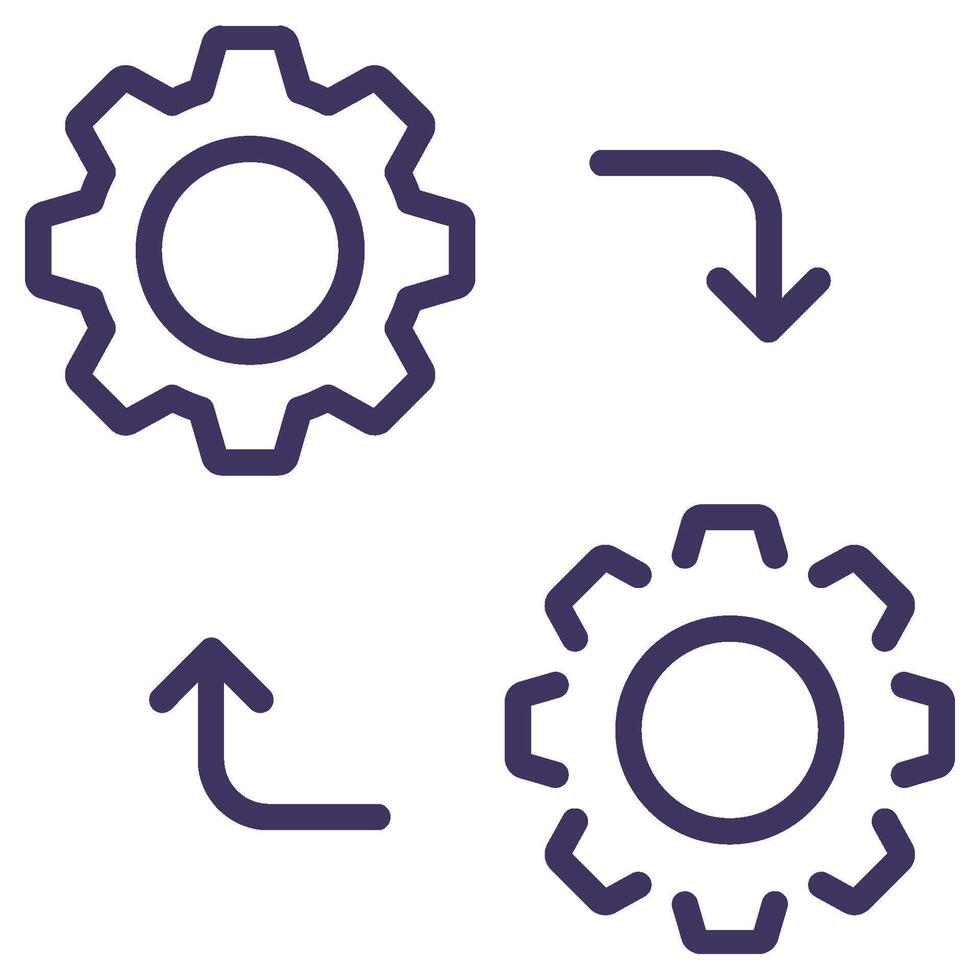 Digital Twin Icon Element For Design vector