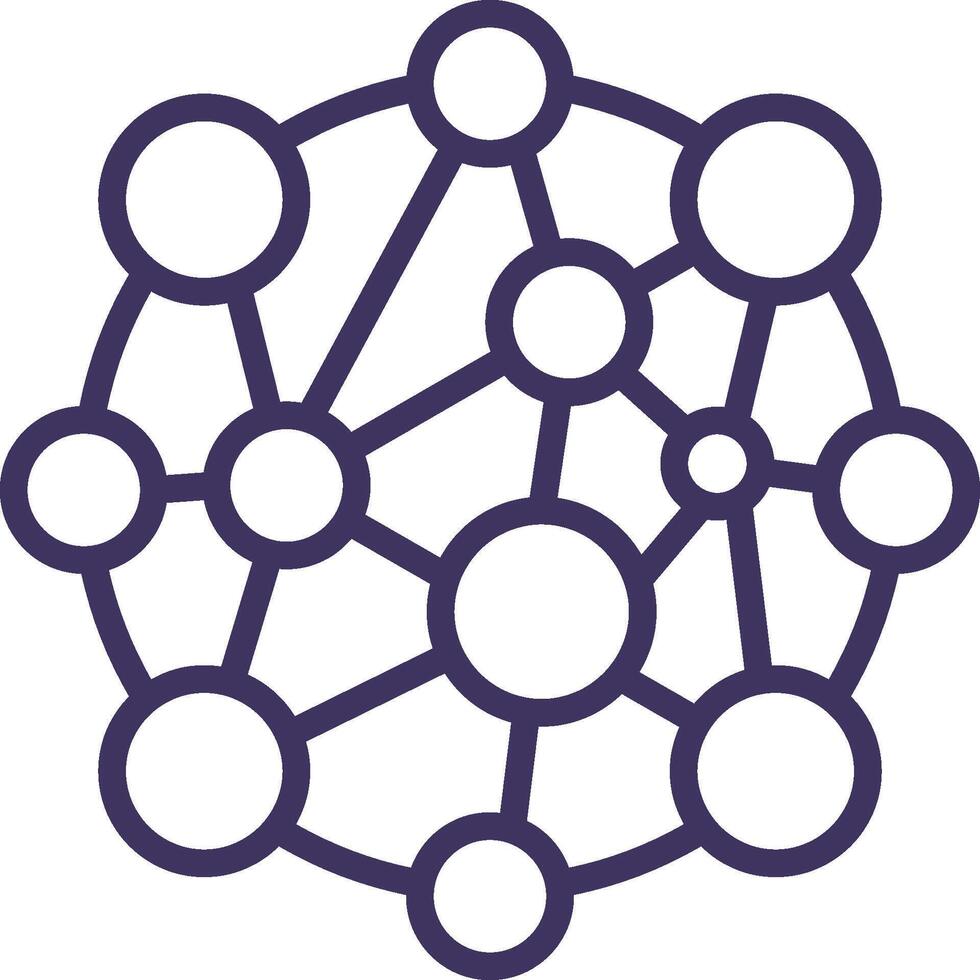 Nano Technology Icon Element For Design vector