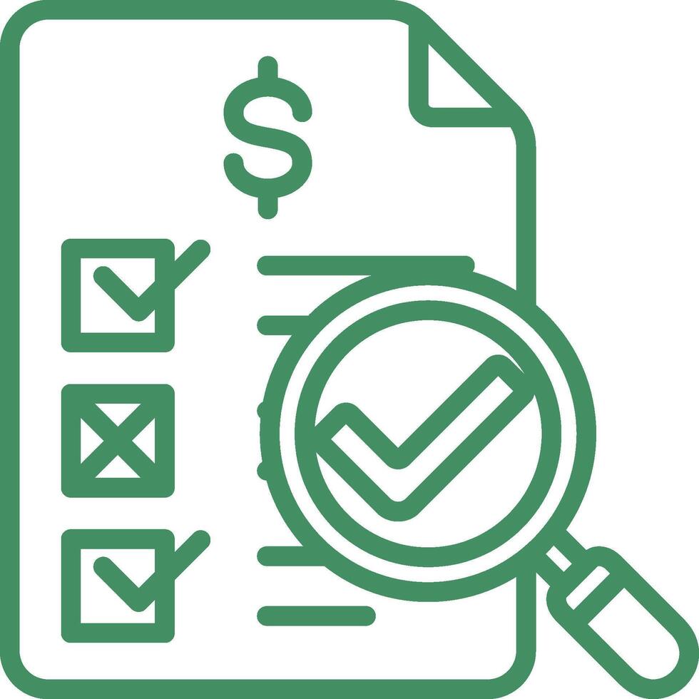 Audit Icon Element For Design vector