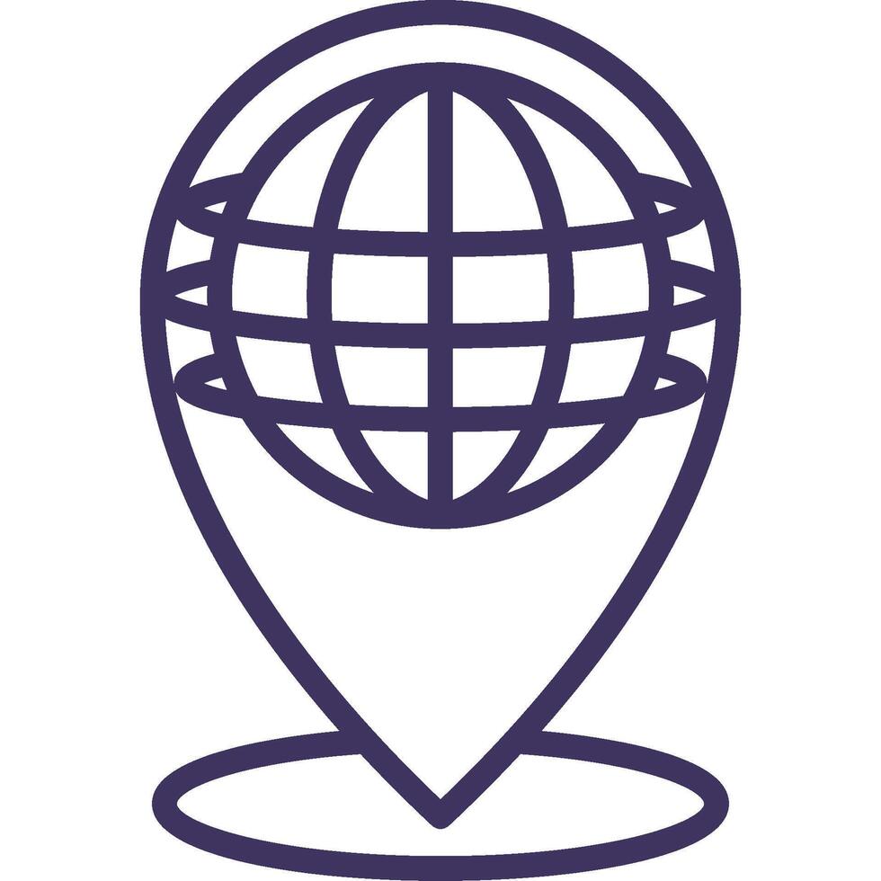 Geospatial Technology Icon Element For Design vector