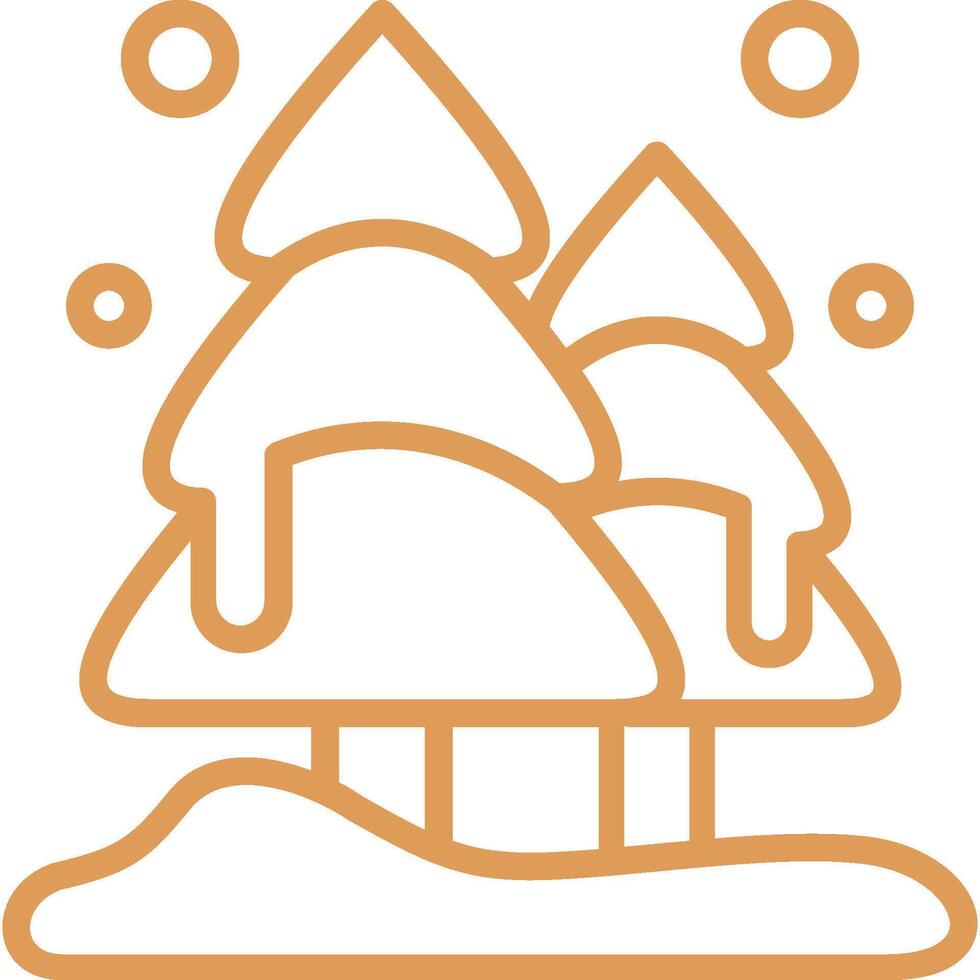 Pine Tree Icon Element For Design vector