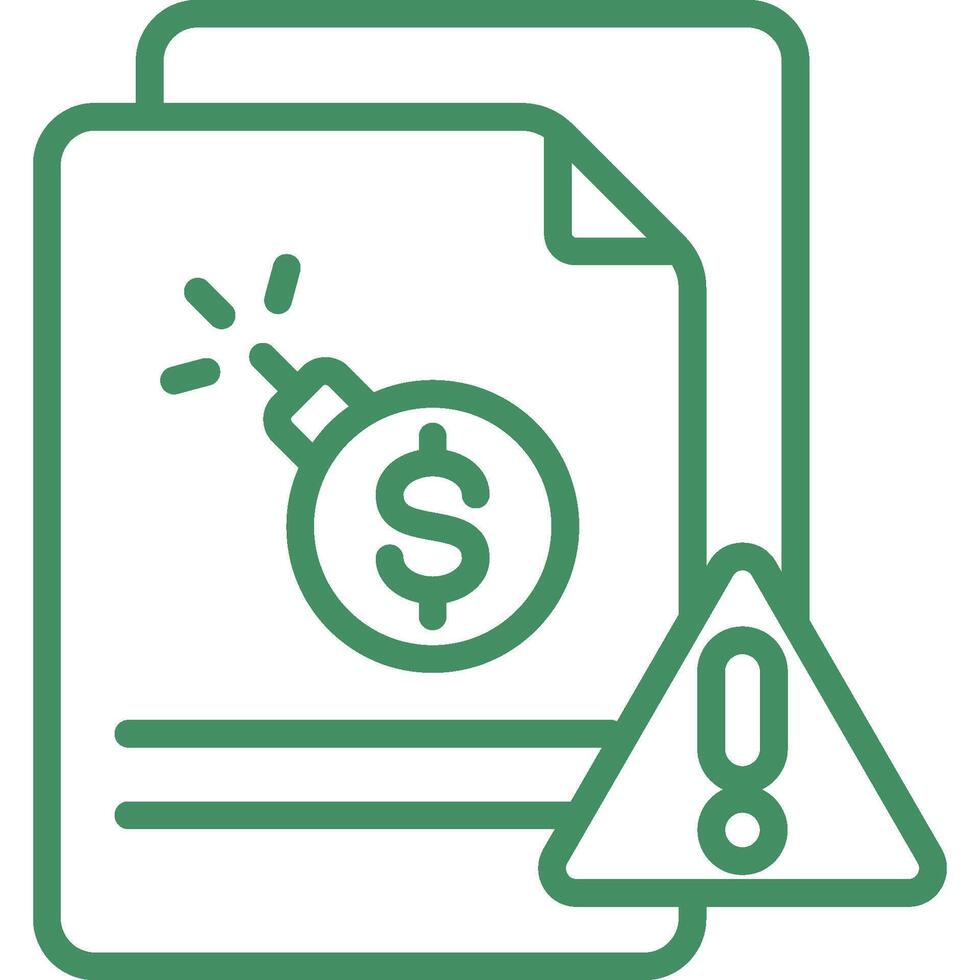 Debt Icon Element For Design vector