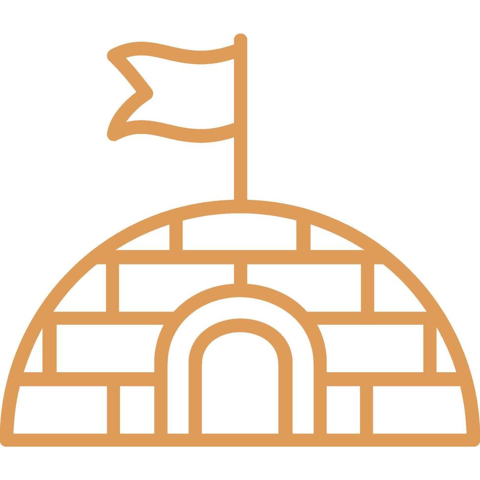 Iglo Icon Element For Design vector