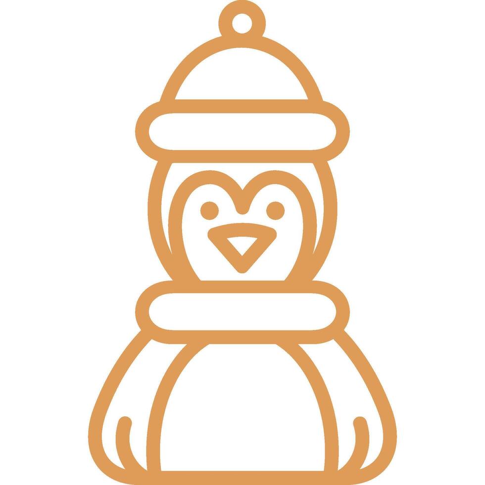 Penguin Icon Element For Design vector