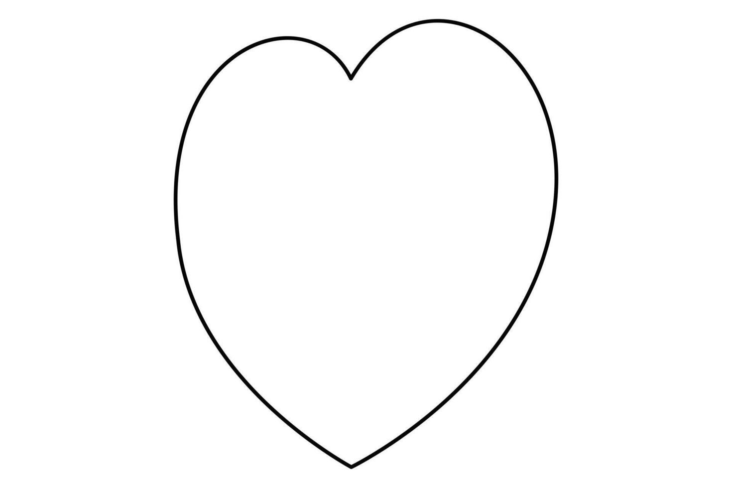 Heart shape line art pack vector