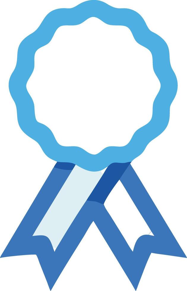 Award Ribbon Icon Representing Achievement. vector