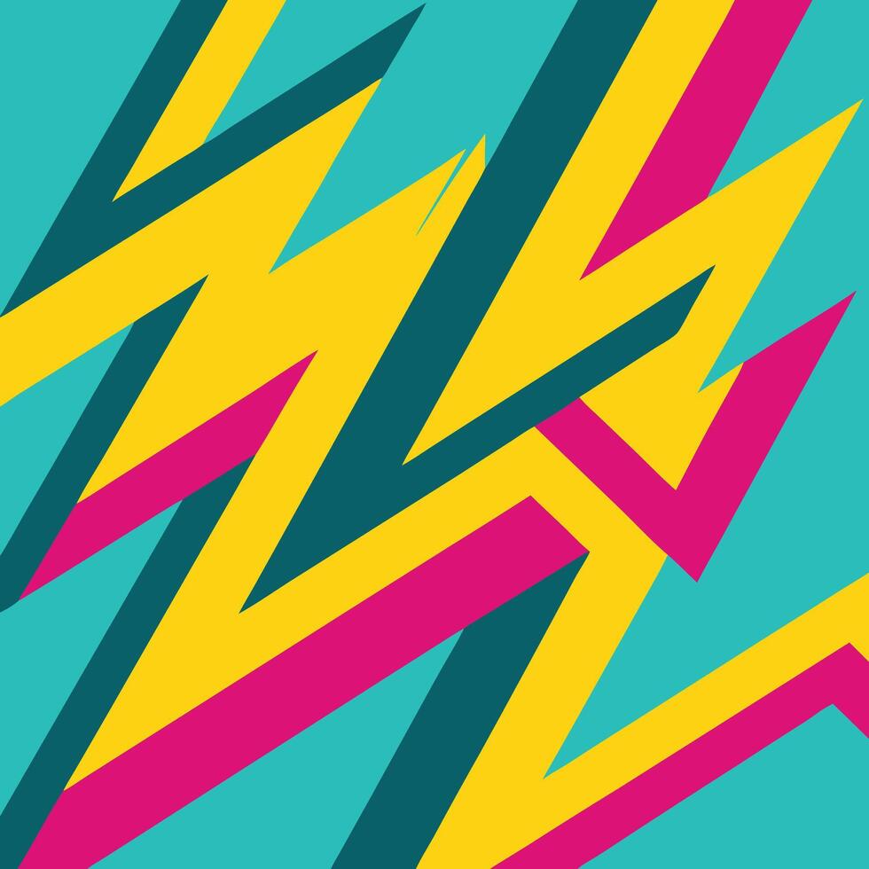 Vibrant Abstract Design with Bold Colors and Geometric Shapes. vector