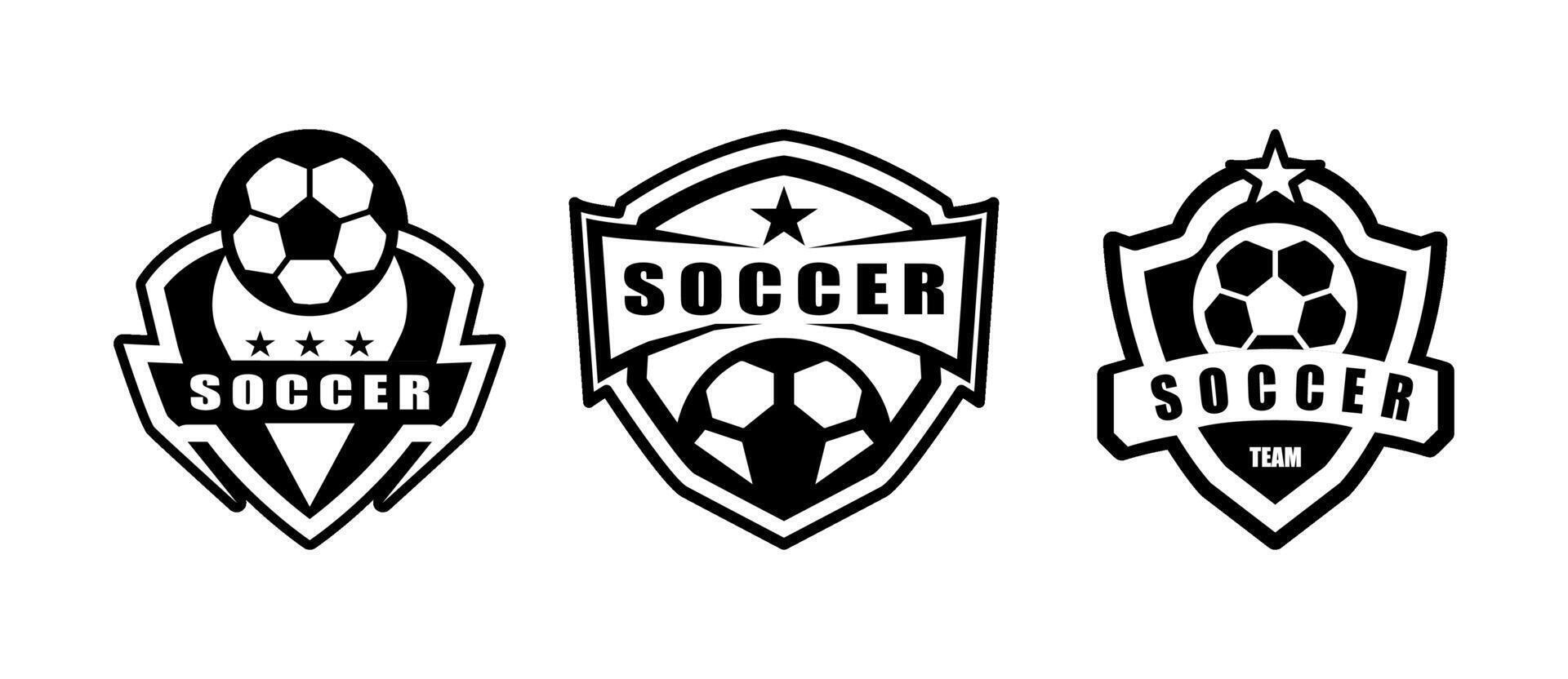 logo football or soccer club league vector
