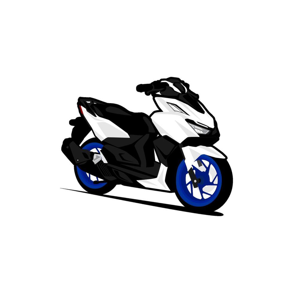 motorcycle scooter model automatic cartoon vector