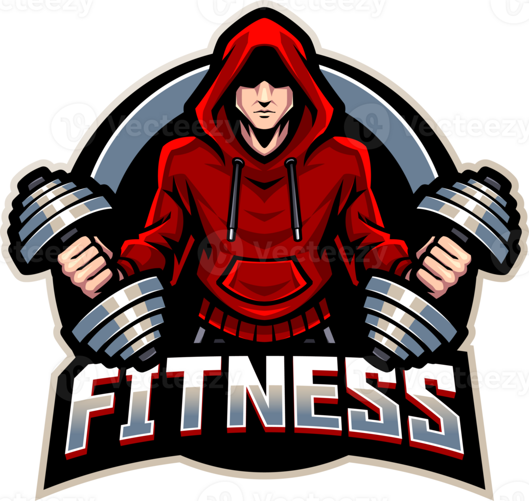 Fitness guy esport mascot png