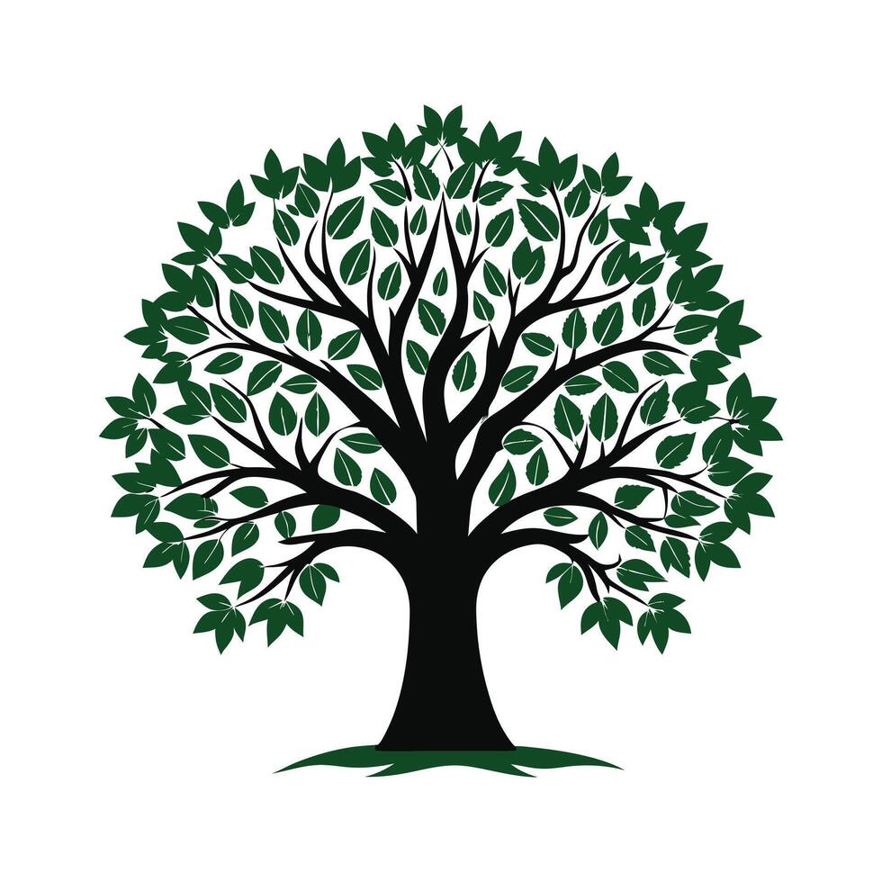 tree icon on white background vector