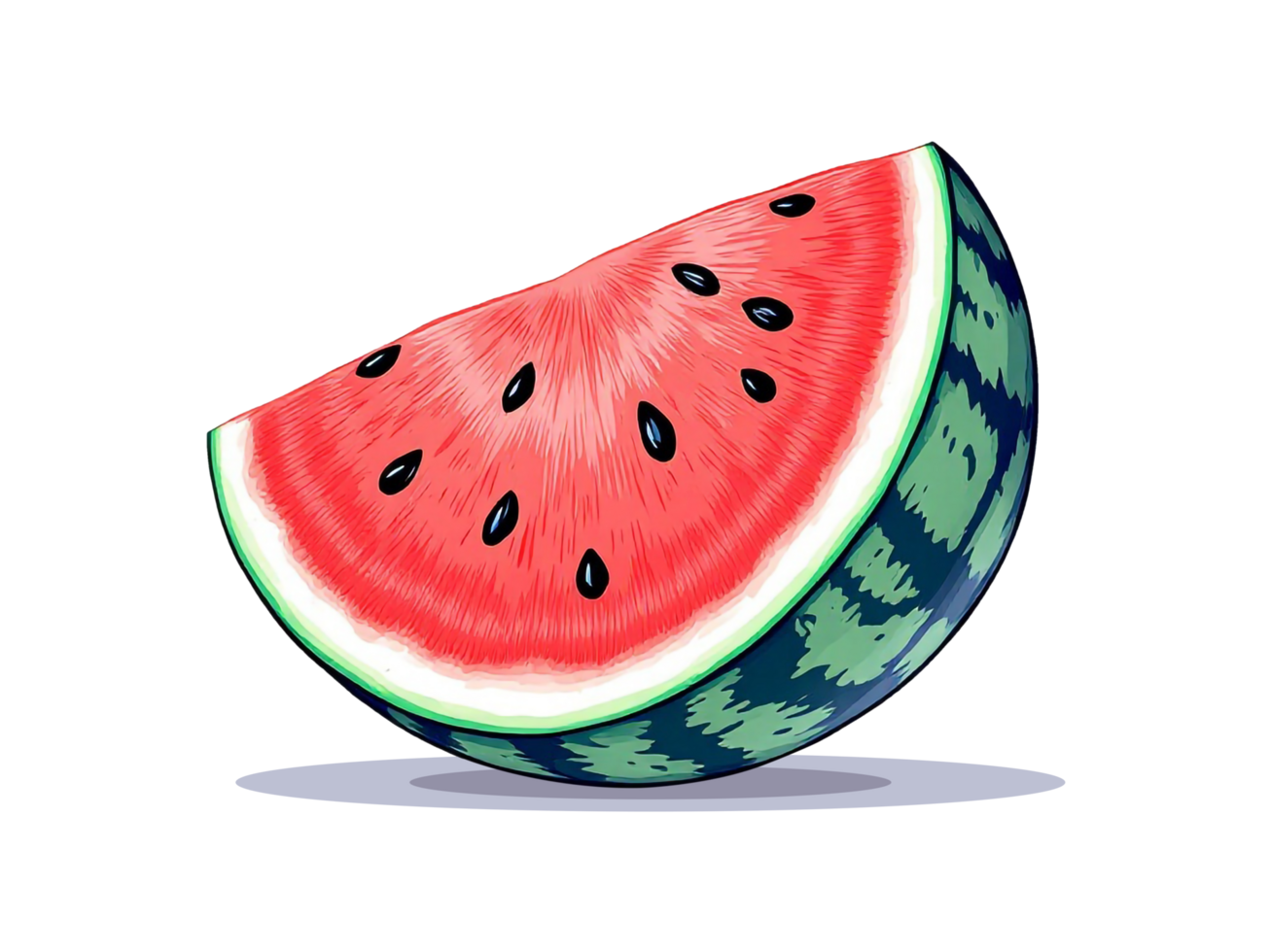 Watermelon slice isolated png