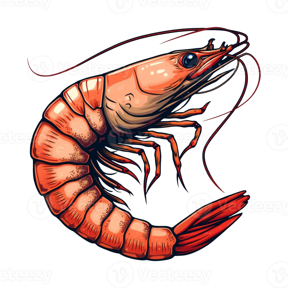 Shrimp seafood Isolated in Transparent Background png