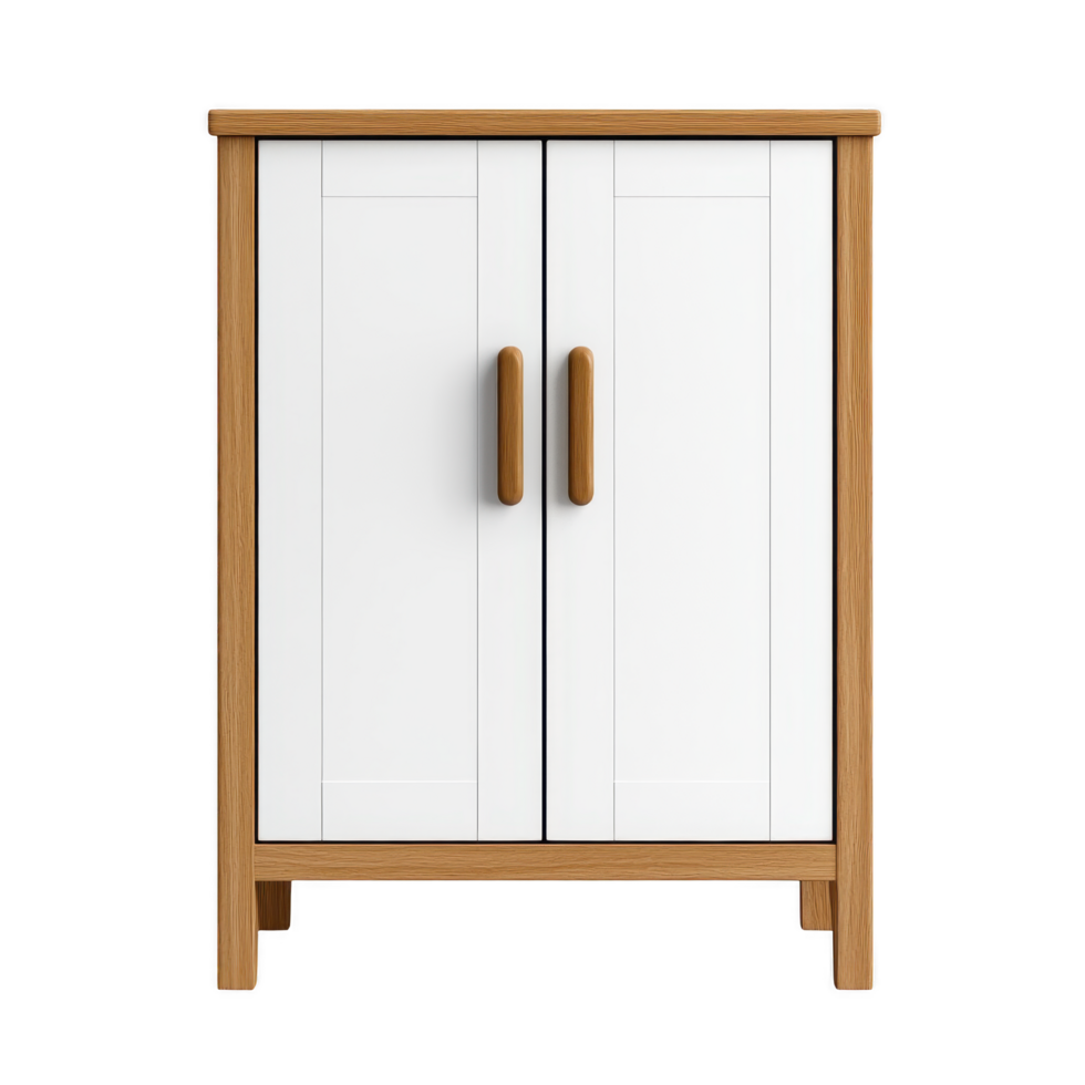 Modern white wooden cabinet design home interior furniture minimalist png