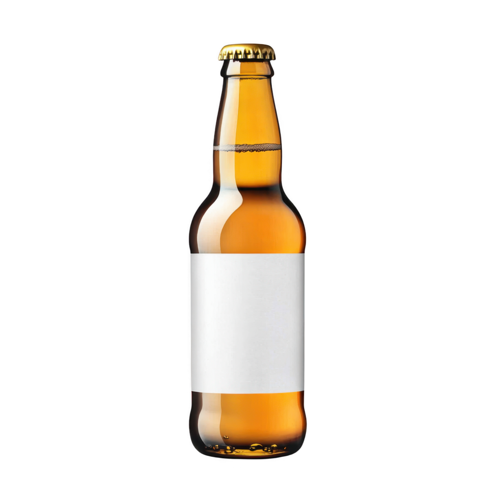 Refreshing beverage bottle isolated on transparent background png