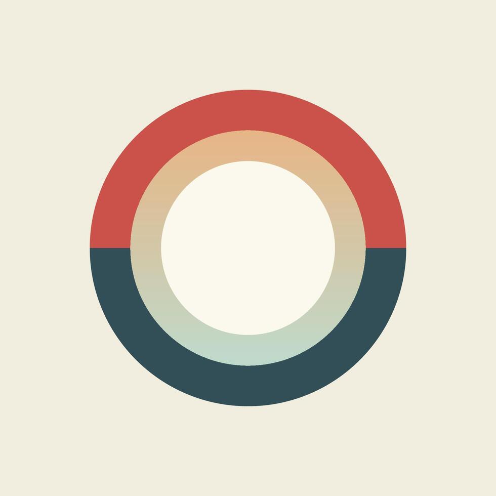Minimal simple circle background. vector