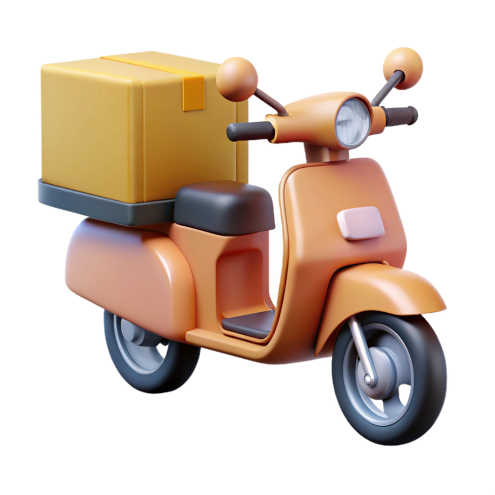 box delivery bike png