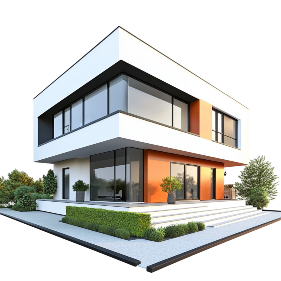 AI Modern Home Illustration png