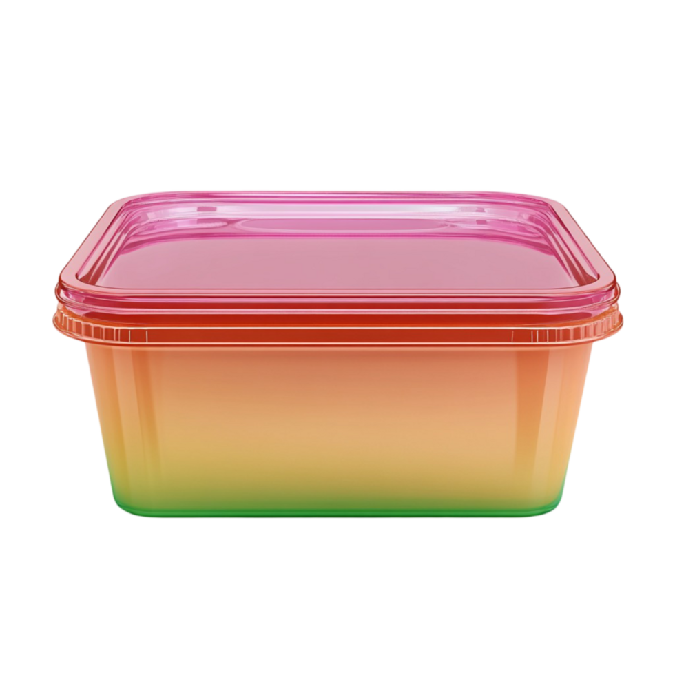 Rainbow Plastic Container png