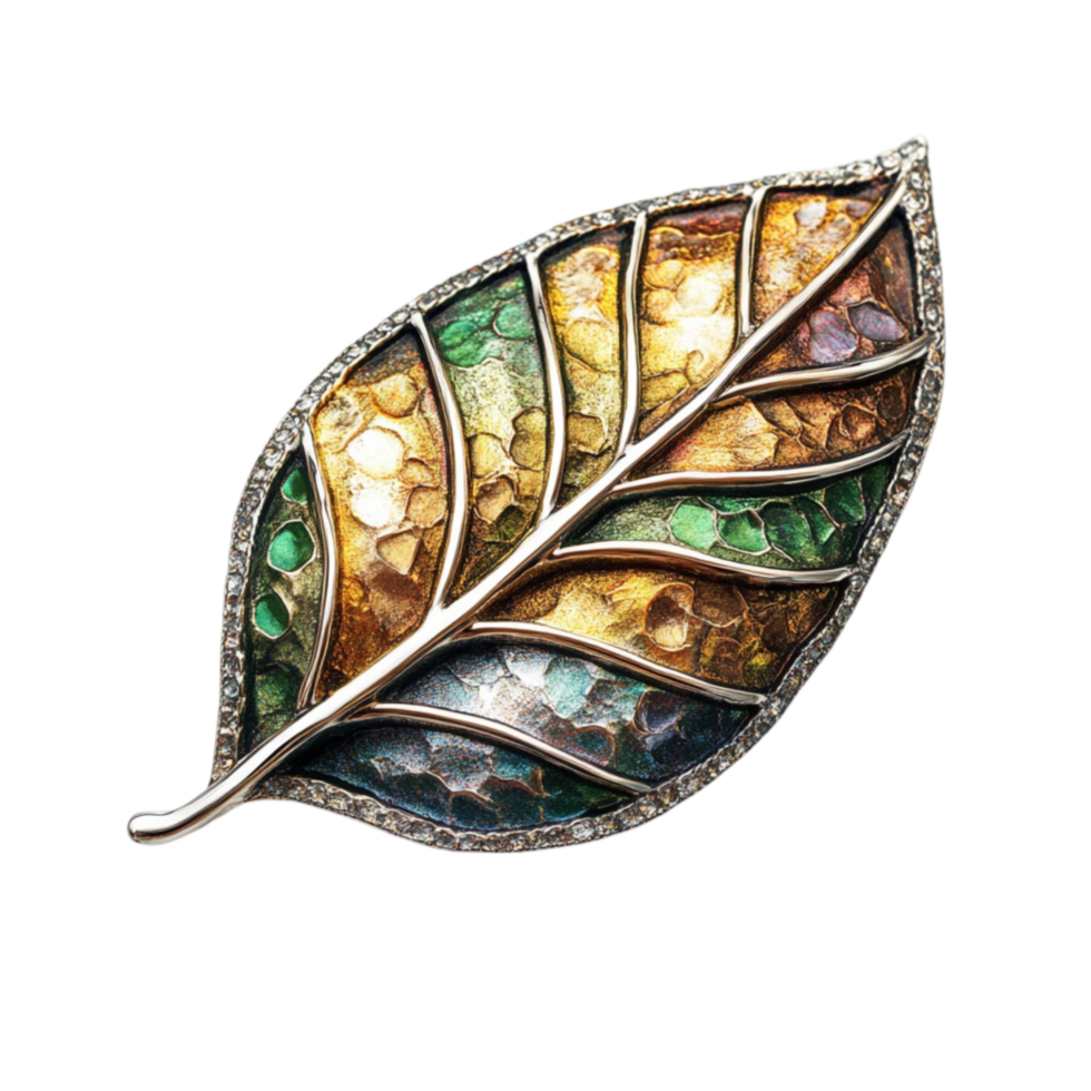 Golden Metallic Leaf png