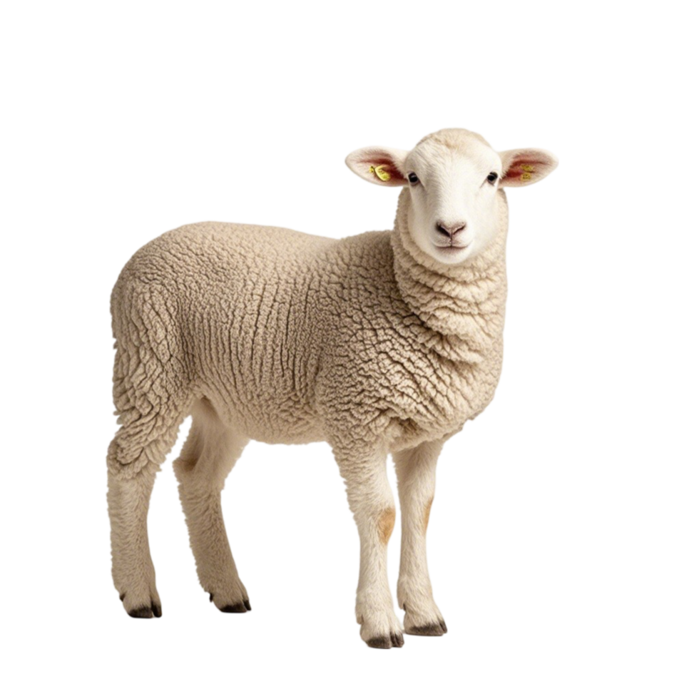 Sheep Standing on Transparent Background png