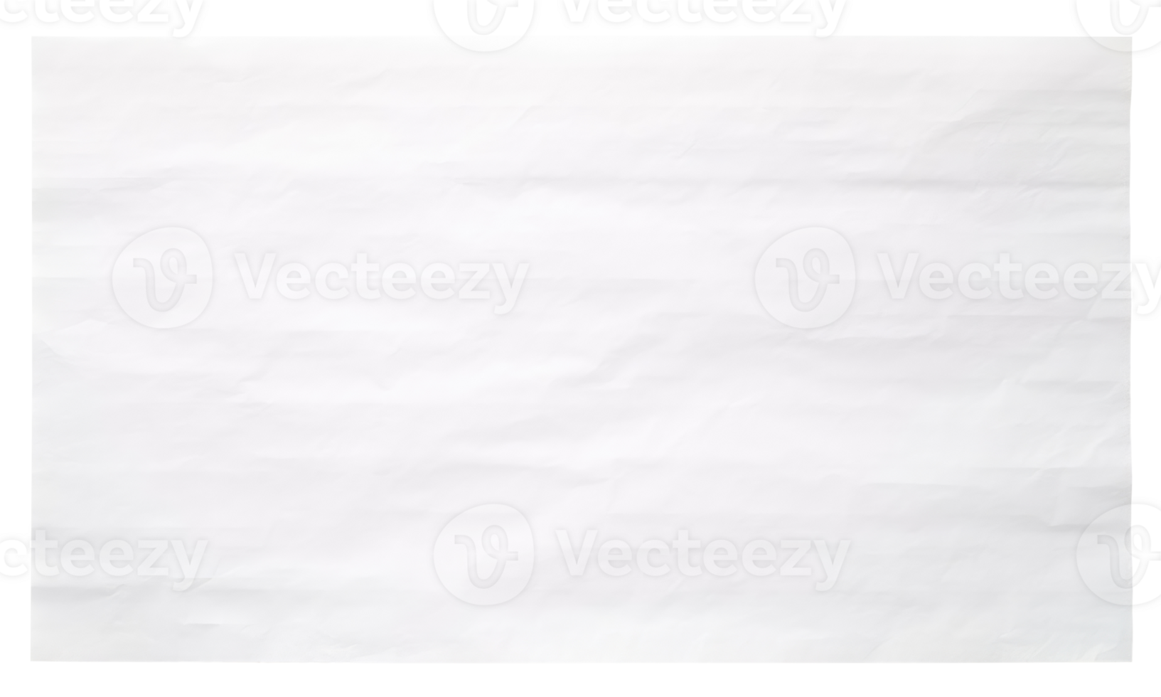 Horizontal white paper sheet isolated on transparent background png