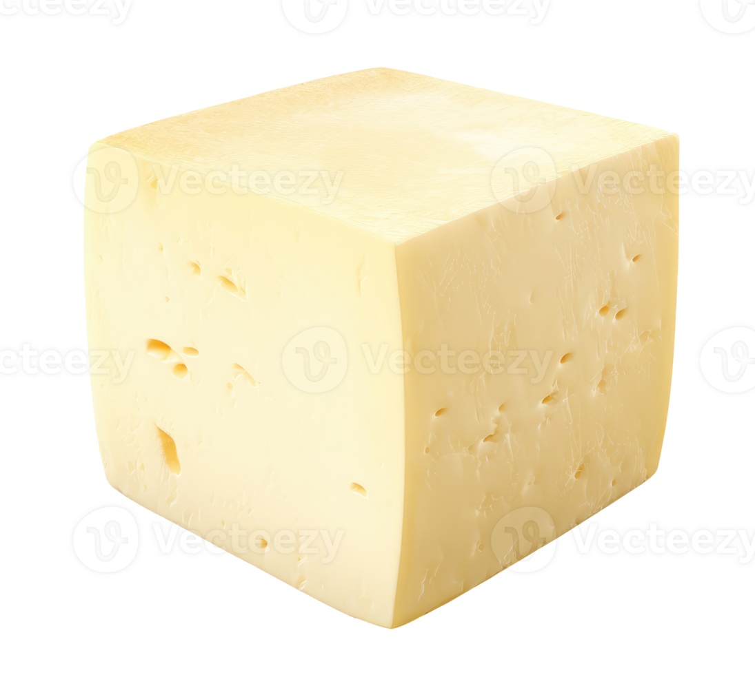 Piece of Greek cheese isolated on transparent background png