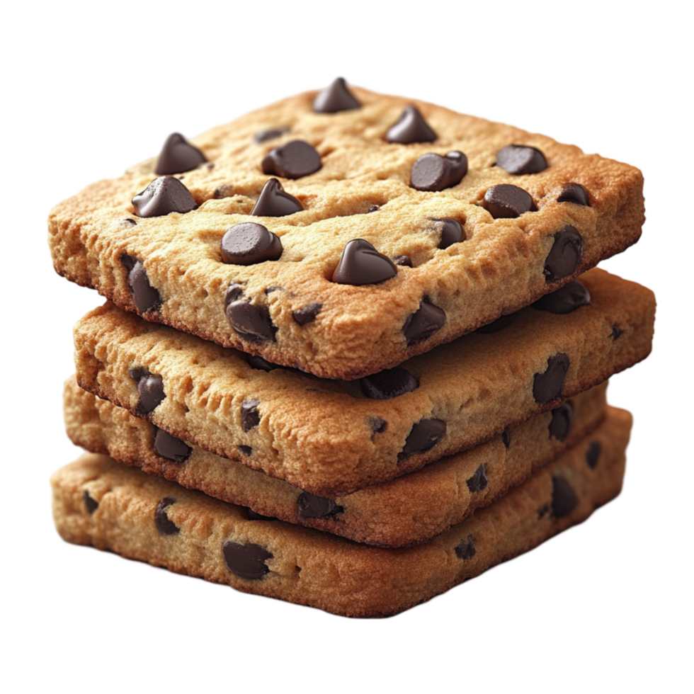 Stack of Chocolate Chip Cookies 53784555 PNG
