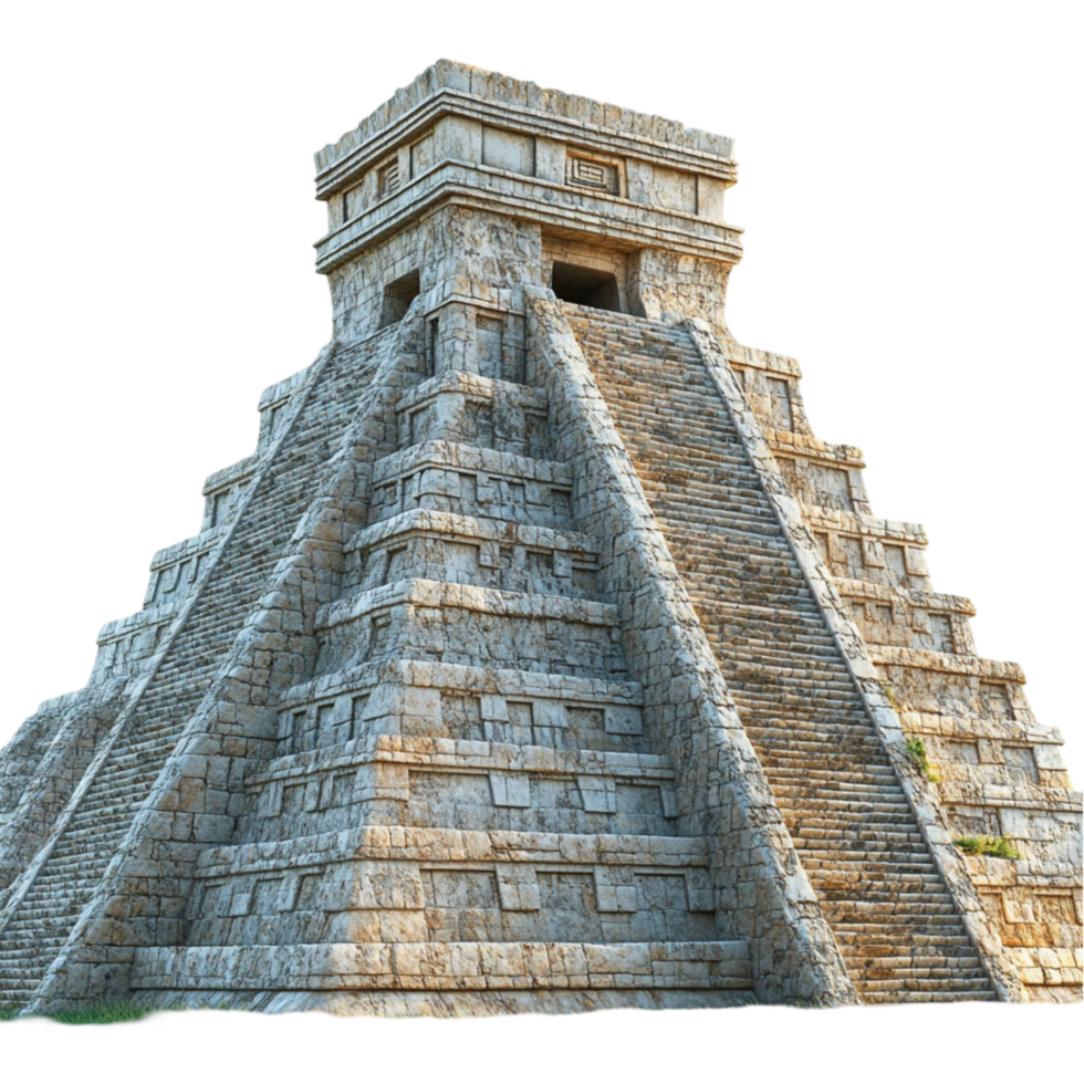 Mayan Pyramid with Steps - Ancient Structure png