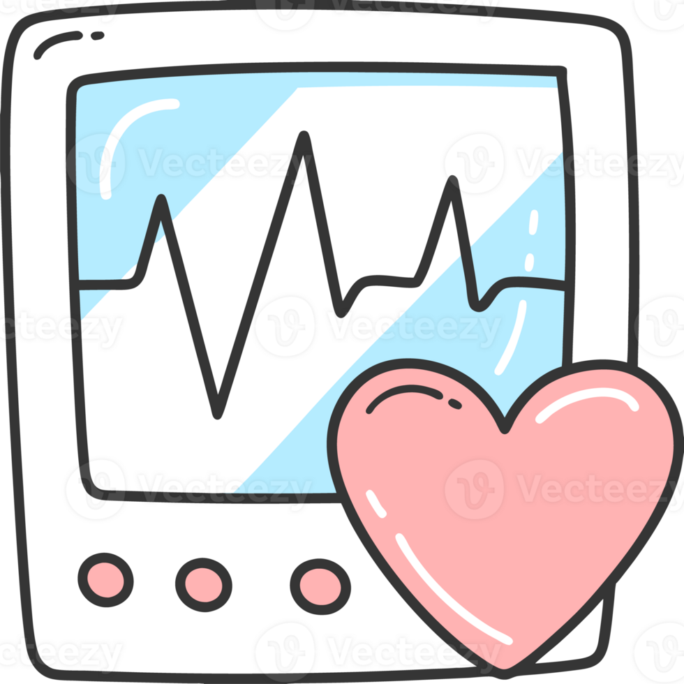 Illustration of a medical device for measuring blood pressure and pulse png