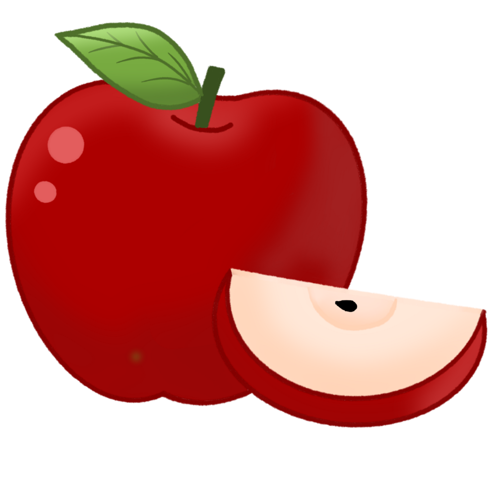 Red Apple Illustration png