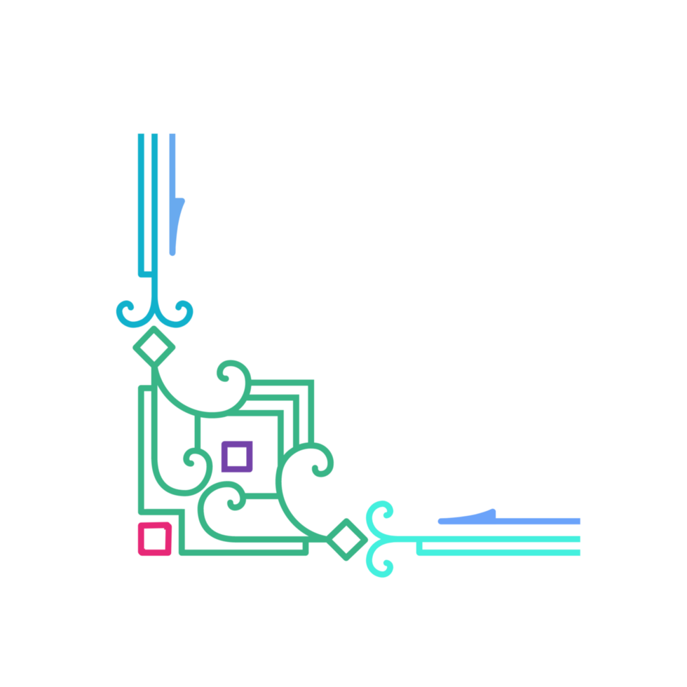 A Beautiful Corner Frame png