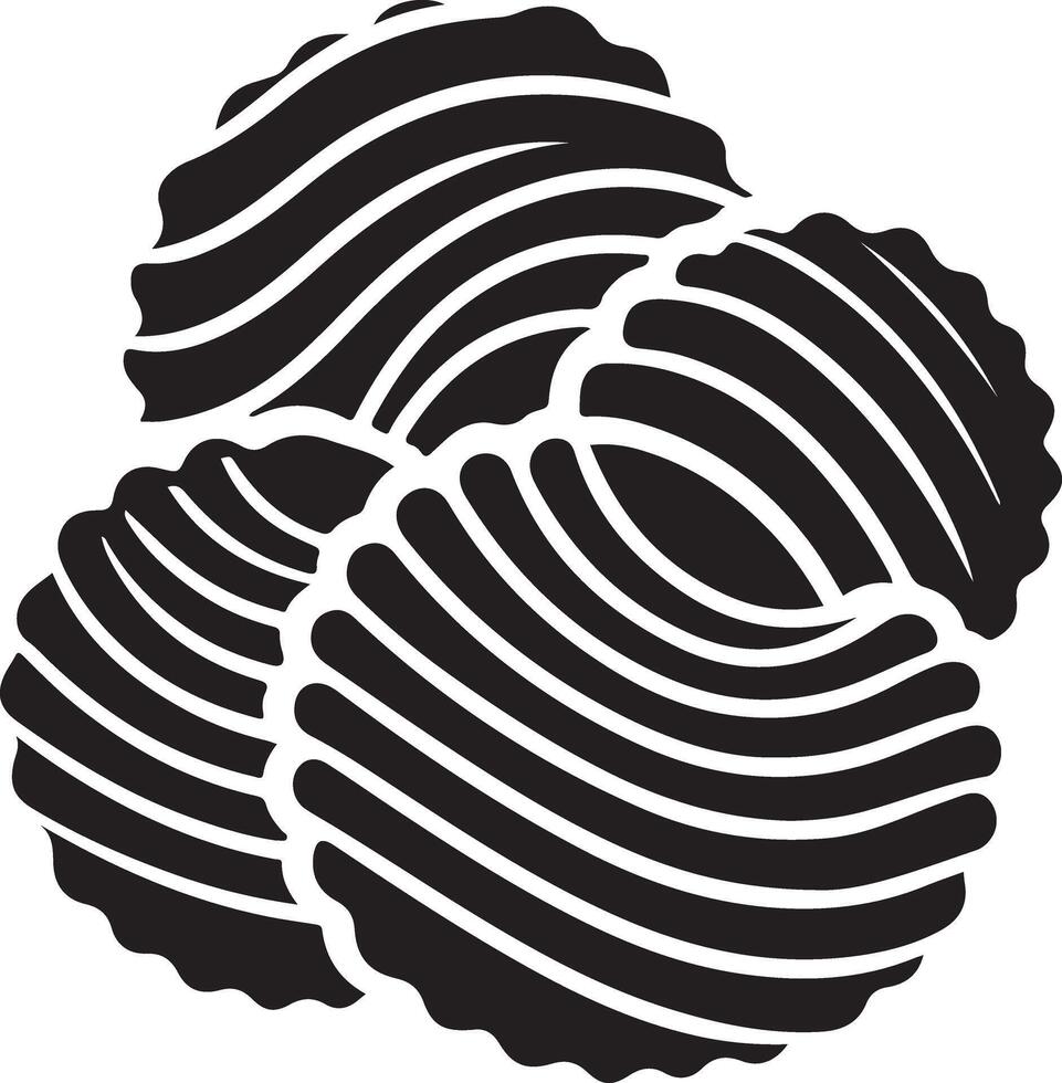 chips potato Silhouette vector
