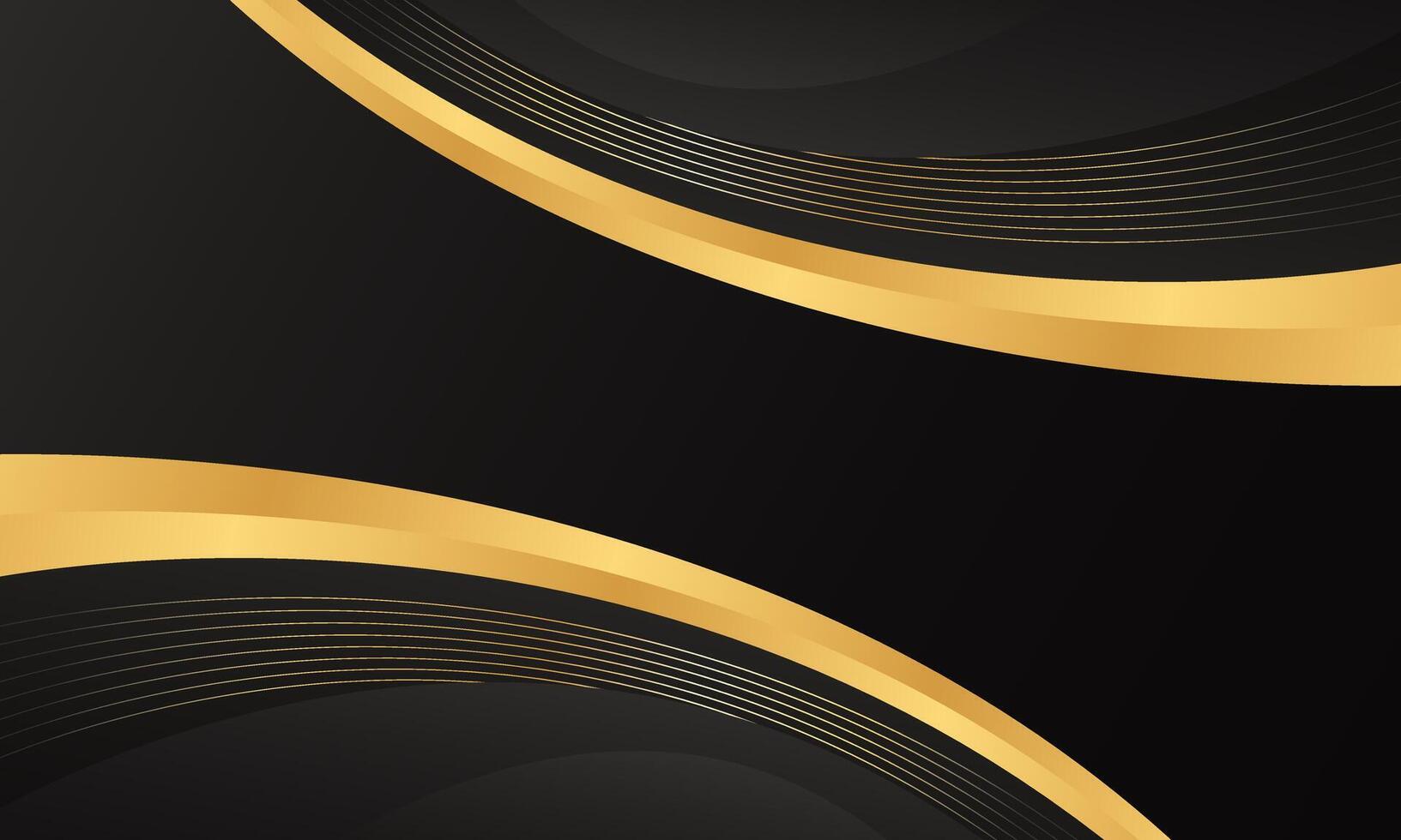 Abstract black and gold luxury modern background. wallpaper design vector