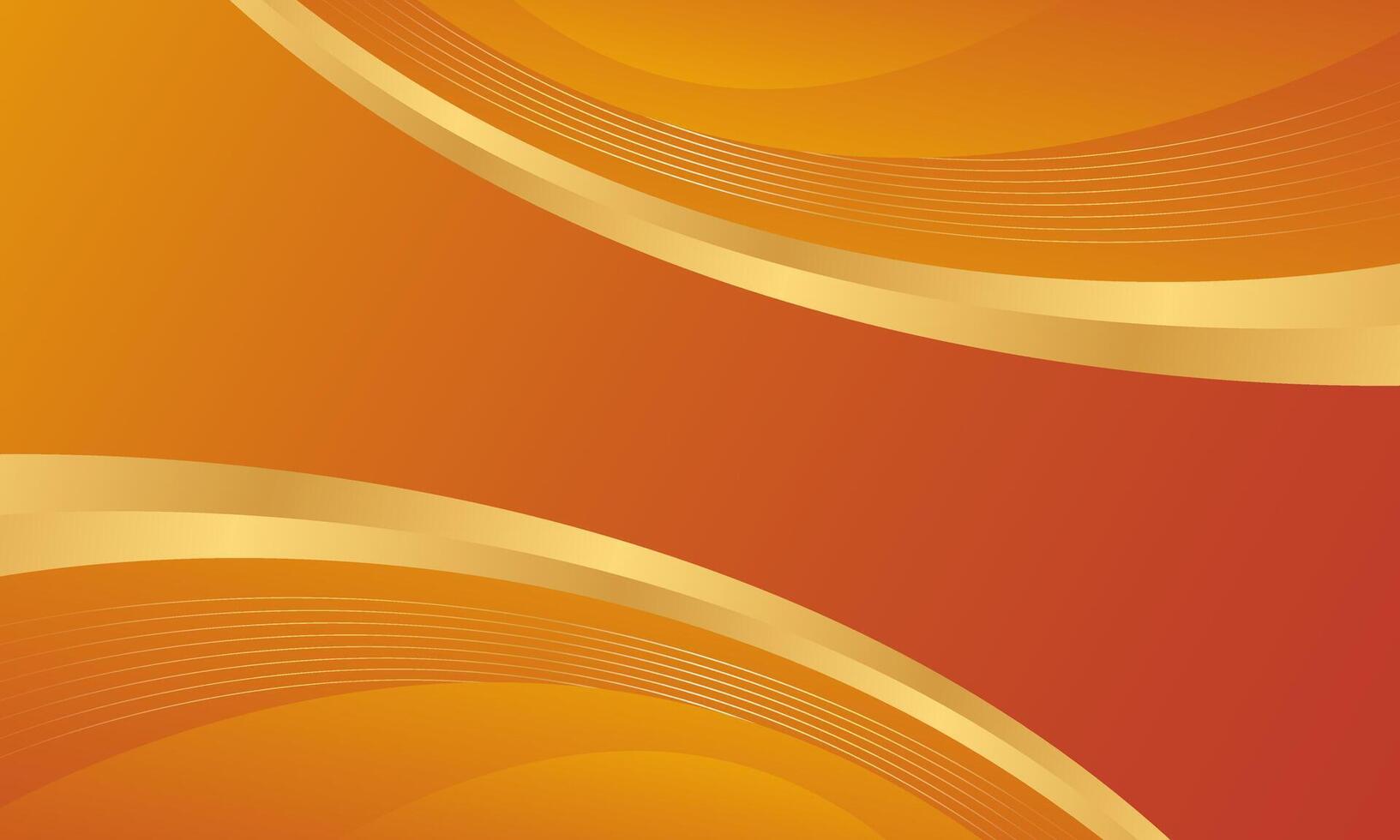 Abstract orange and gold luxury modern background. wallpaper design vector