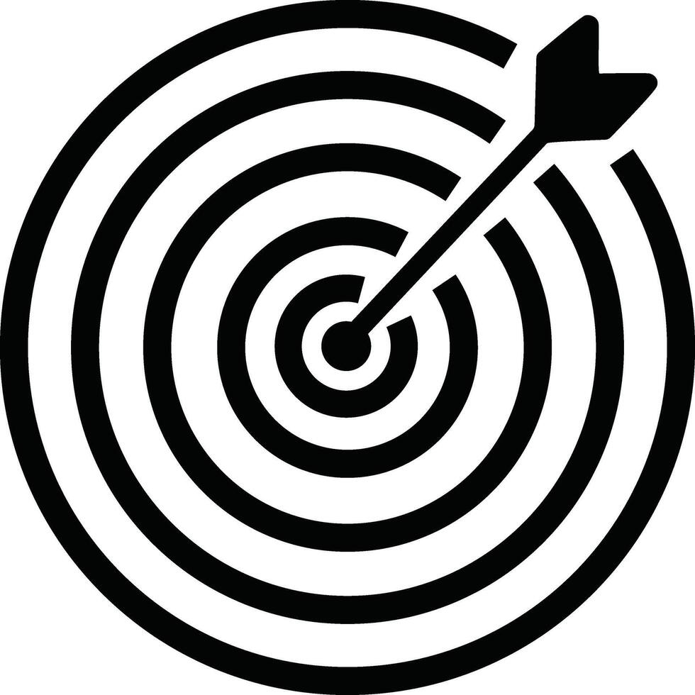 Target Icon for Precision and Focus in Design Projects vector