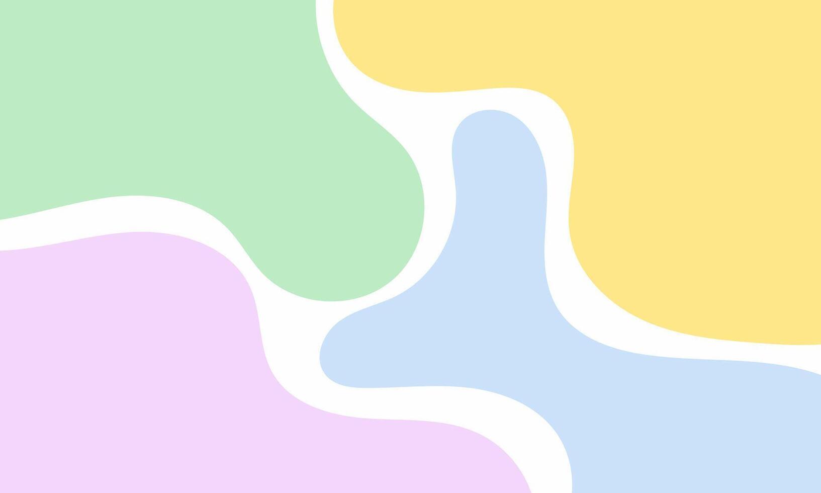 a colorful pastel background with a white and pink shape vector