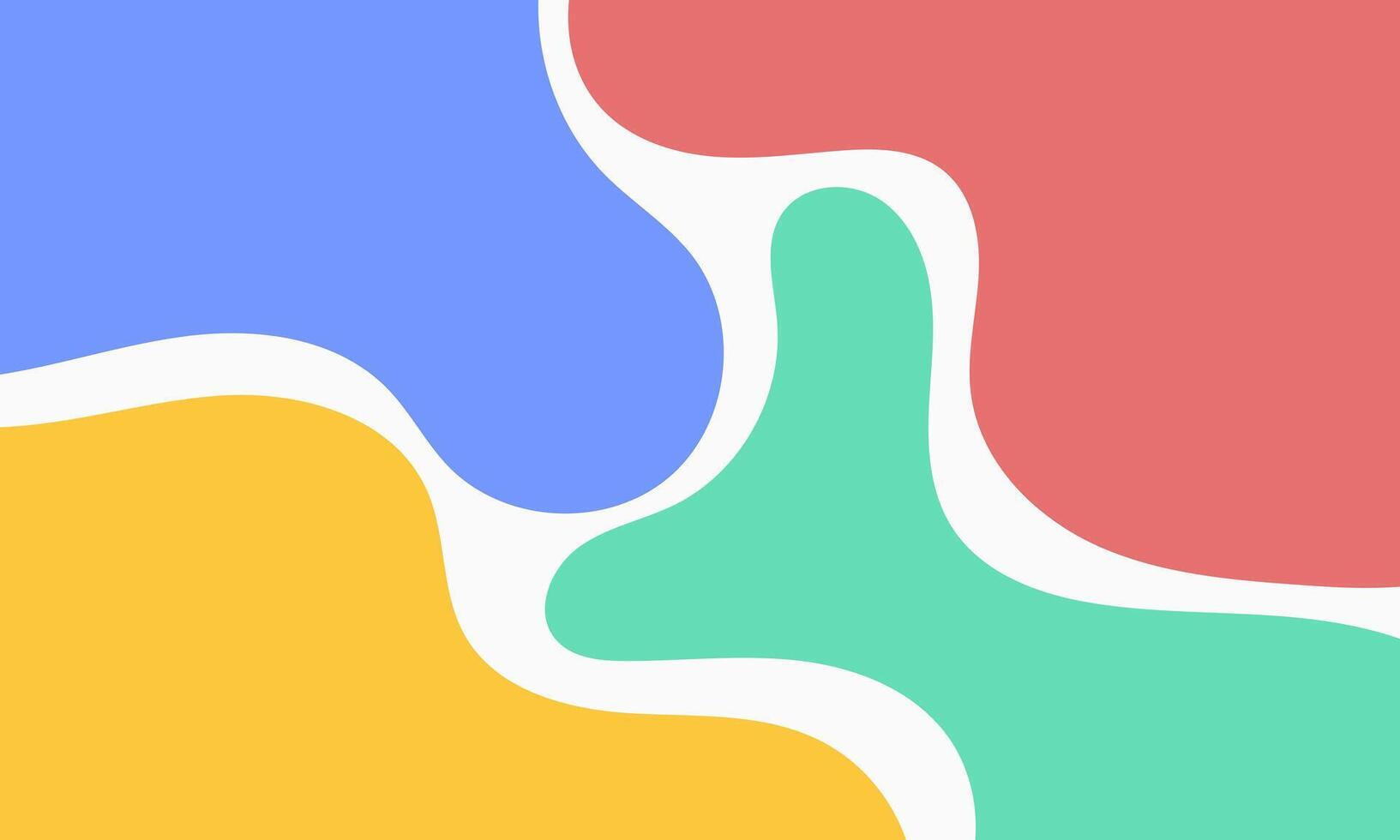 colorful pastel abstract background with a blue, yellow and red shape vector