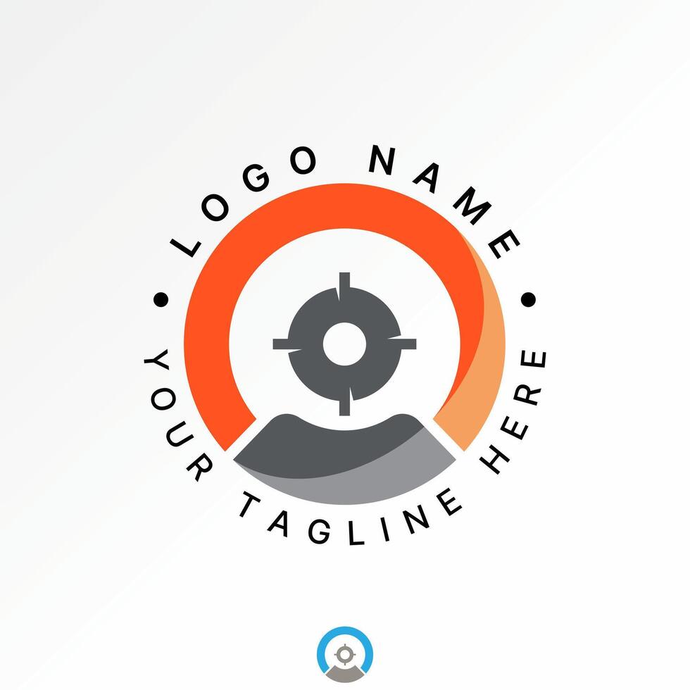 Logo design graphic concept creative premium stock image graphic initial O font human resource target focus to monogram shoot point choice vector
