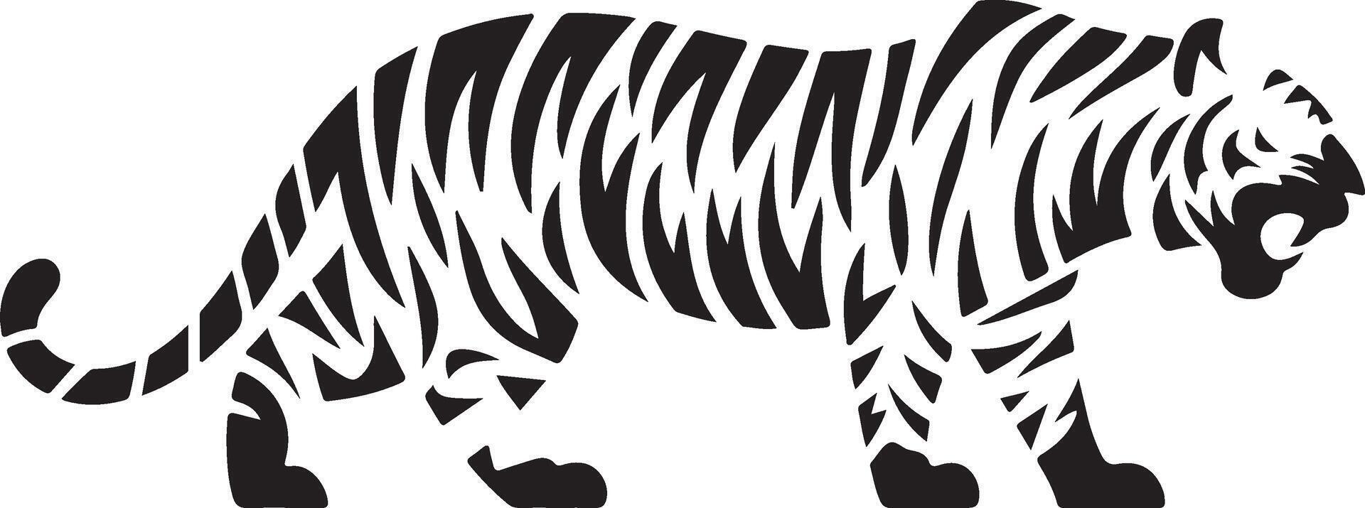Tiger Silhouette Art vector