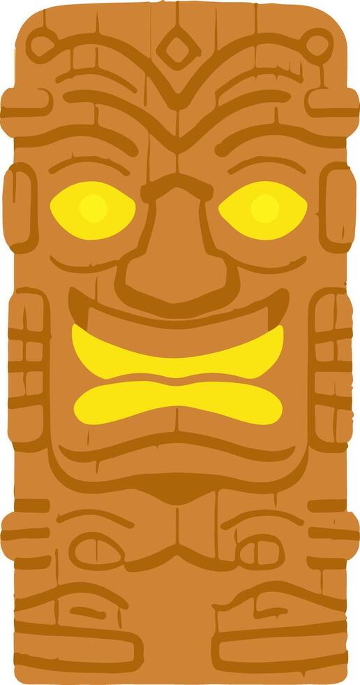 Tiki Polynesia Beach Totem Resort vector
